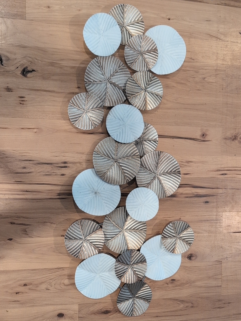 Metal Textured Circular Wall Art